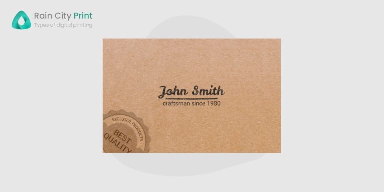 Kraft Paper Business Card Printing