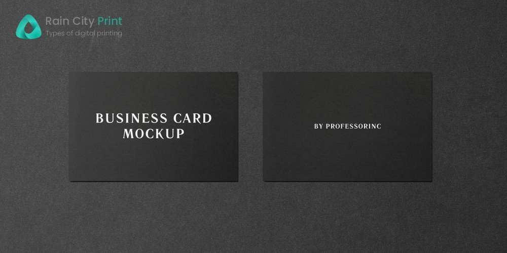 Matte Cardstock Business Card printing process Printing Process