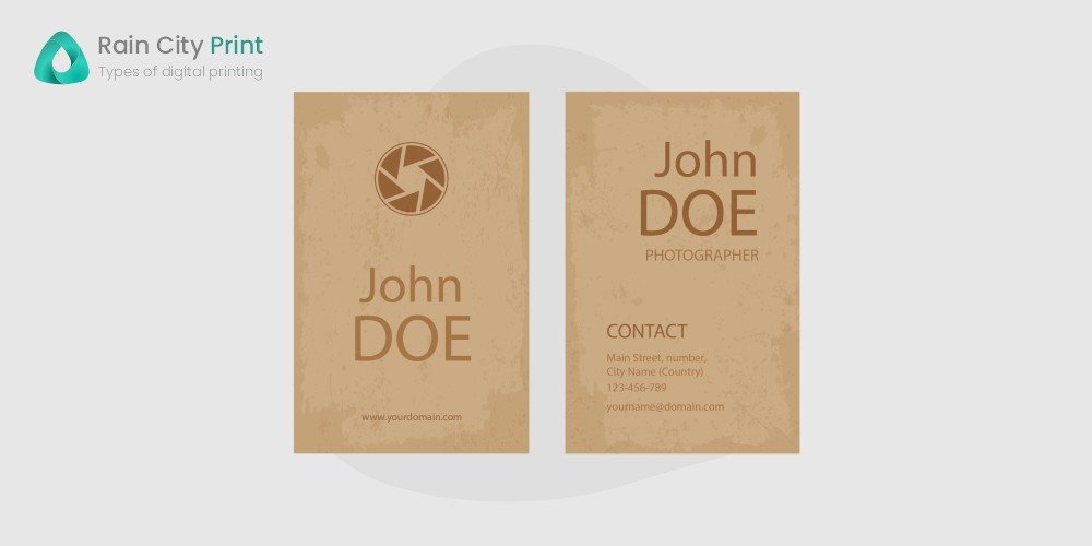 Recycled Paper Business Card Printing